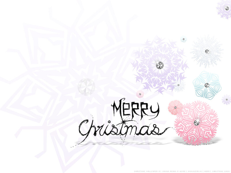 Snowflakes with Text — White