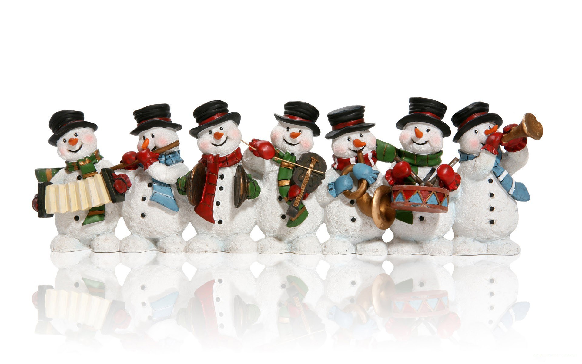 snowman band figurines