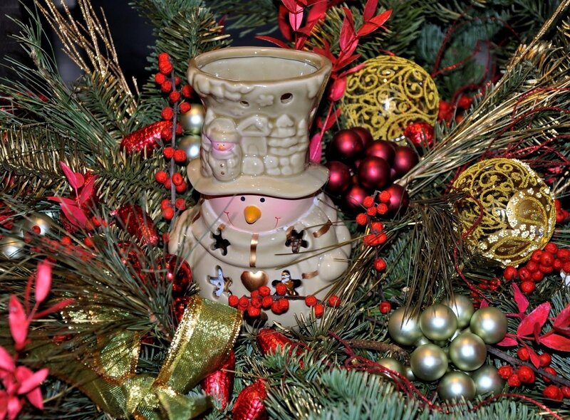 Snowman Candle Holder