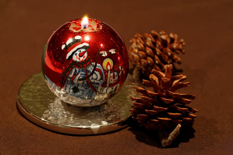 Snowman Candle Ornament