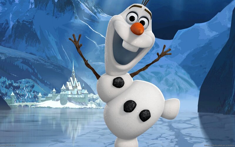 Snowman Character — Blue