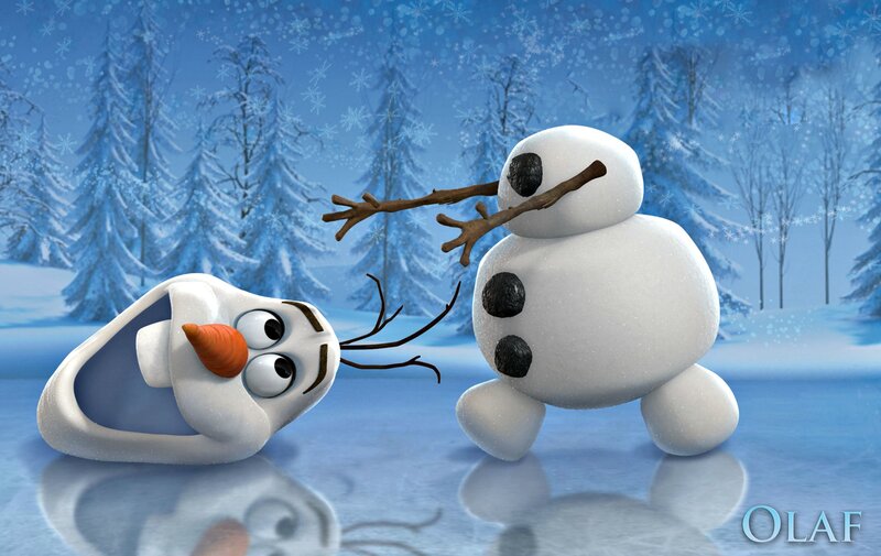 Snowman Character in Snow