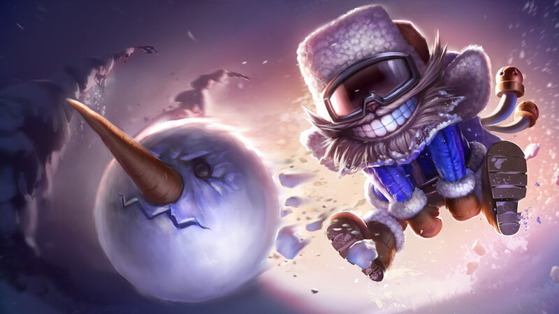 Snowman Character — Purple