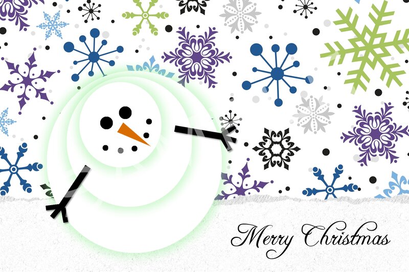 Snowman Clock