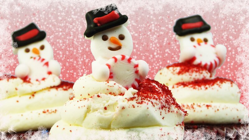 Snowman Cupcakes — White