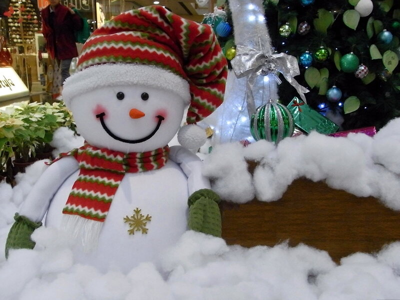 Snowman Decoration — White