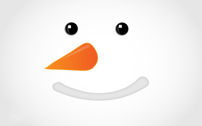 snowman face illustration