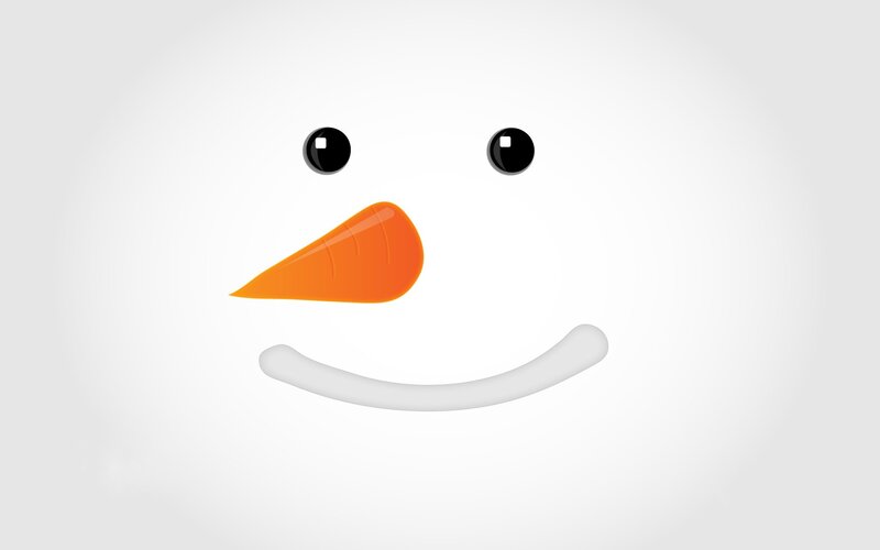 snowman face illustration