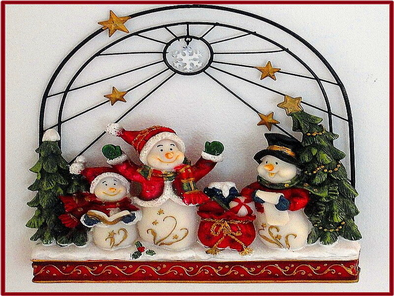 Snowman Figurine Family