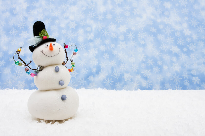 Snowman Figurine — White, Festive, Winter, Photograph, Top Hat