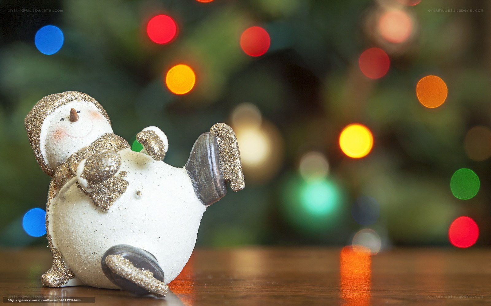 Snowman figurine with lights
