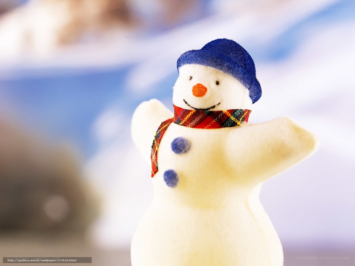 snowman figurine with scarf