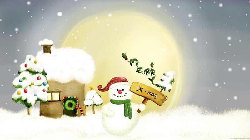 Snowman Holding Sign — White