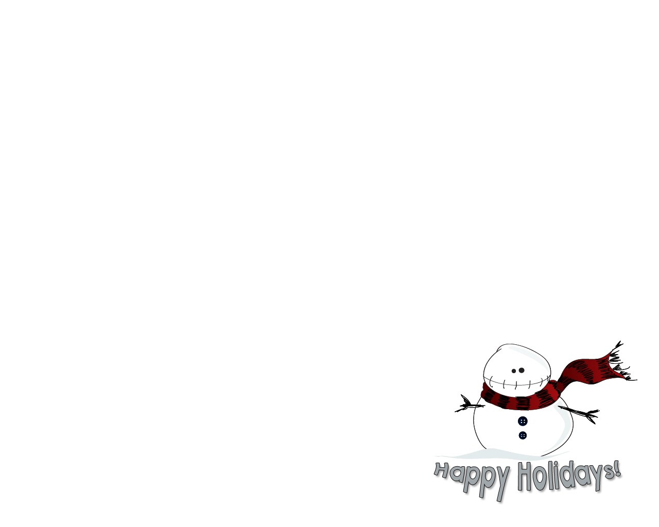 snowman holiday card