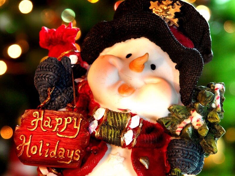 snowman holiday decoration