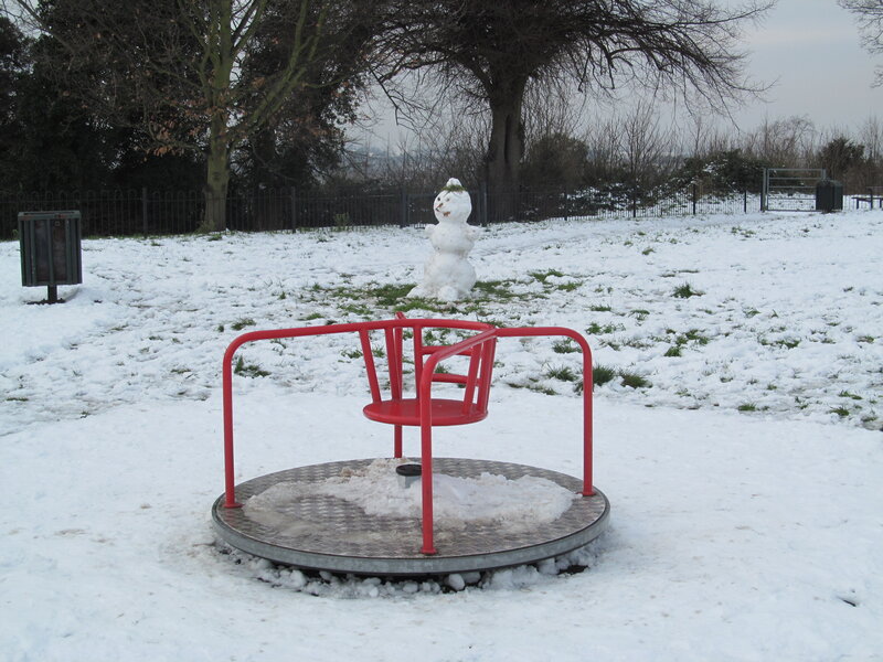 Snowman in Park