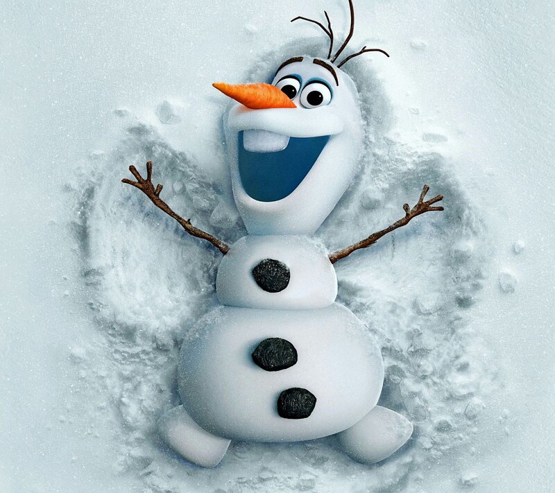 Snowman in Snow — White, Playful, Winter