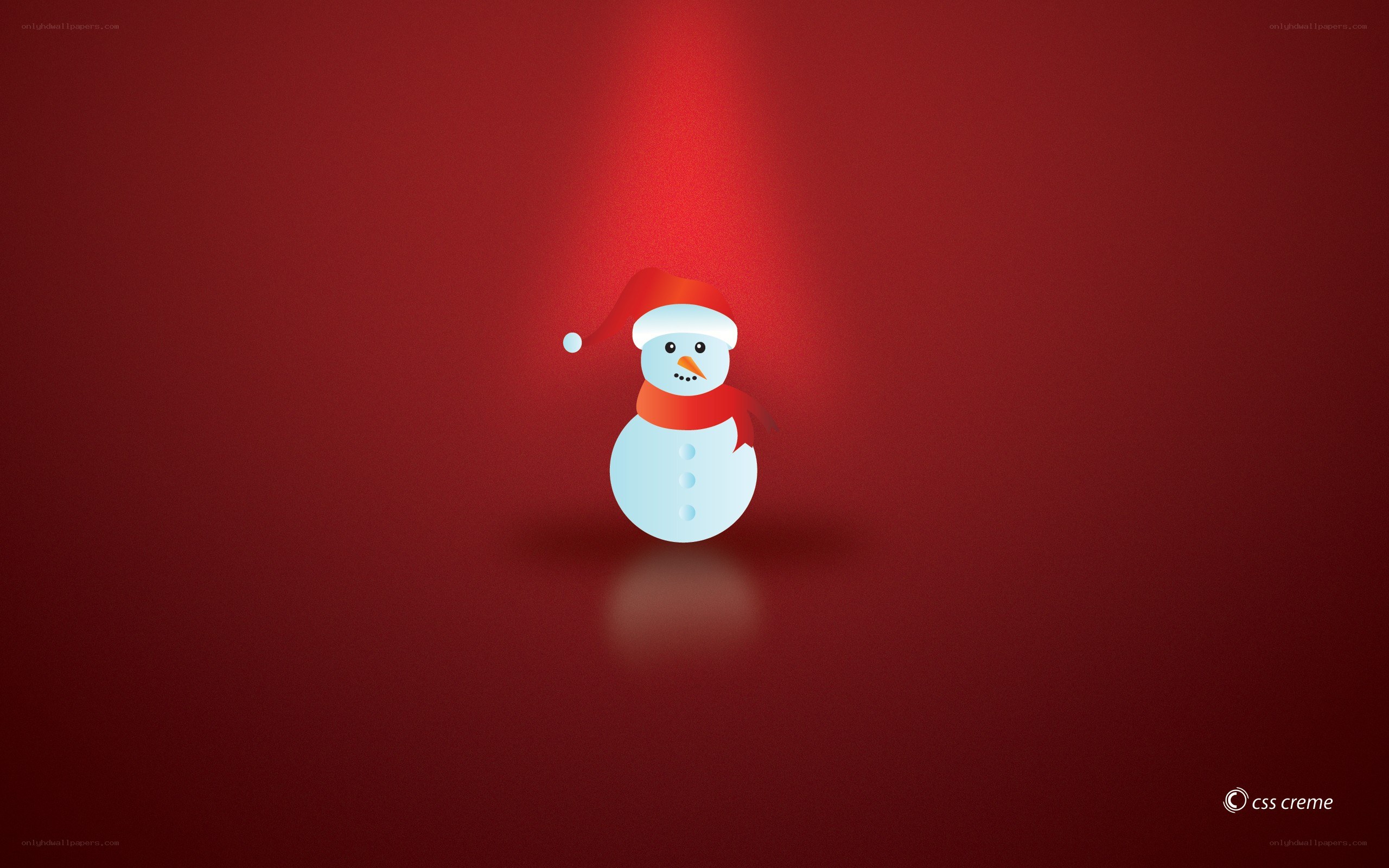 snowman in spotlight