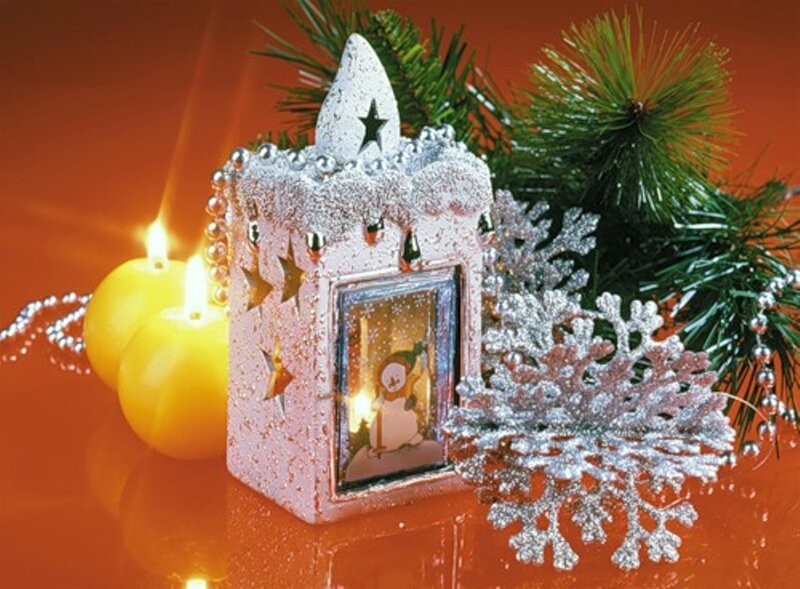 Snowman Lantern Decoration