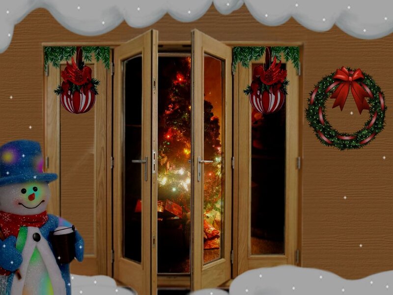 Snowman Near Door