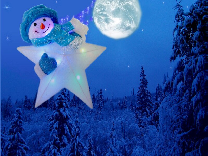 Snowman on Star