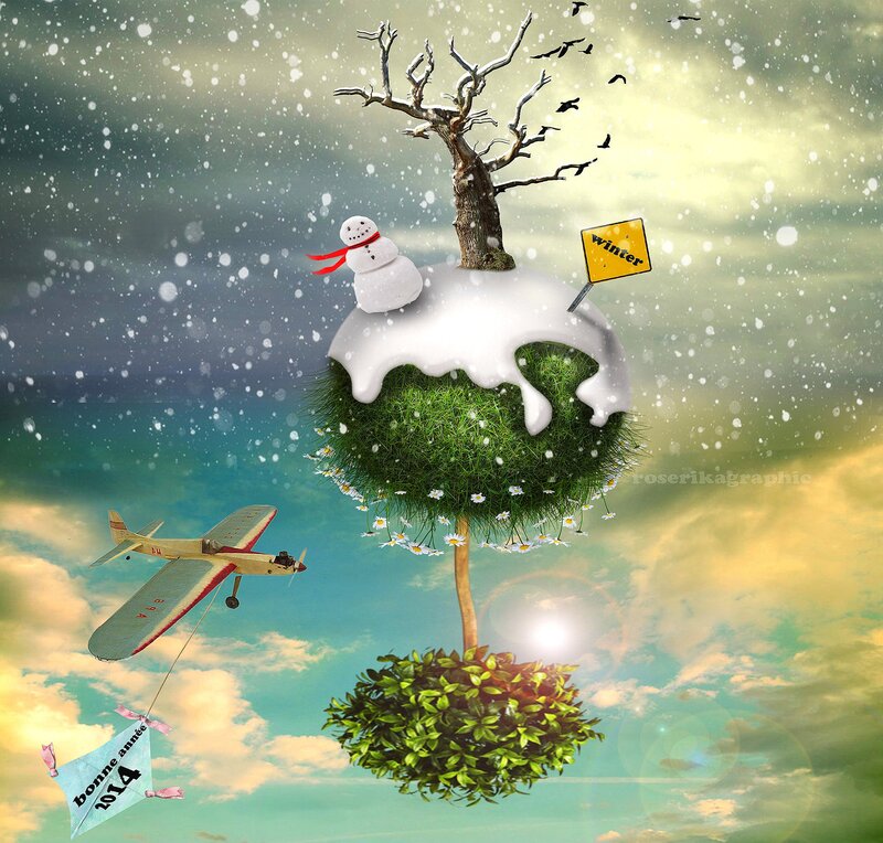 Snowman on Tree Island
