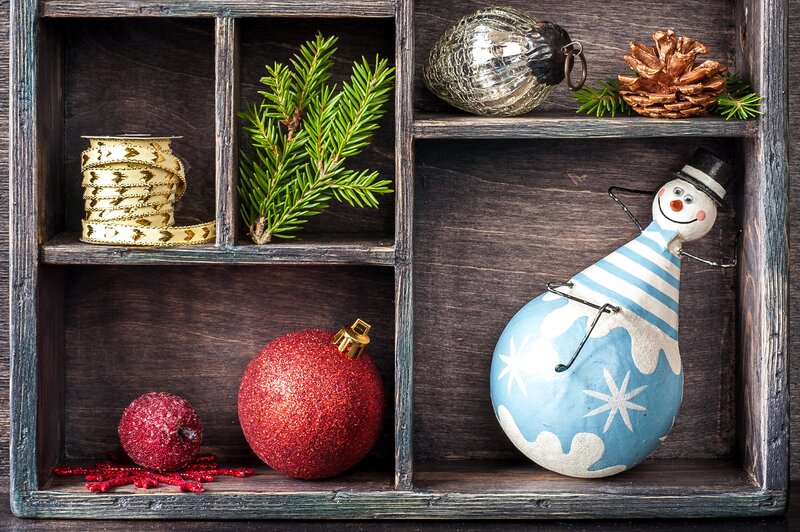 Snowman Ornament in Box