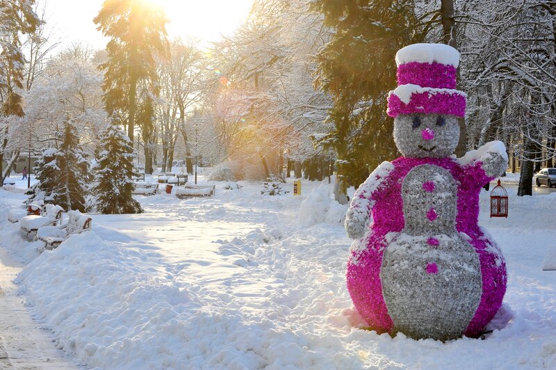 Snowman Sculpture