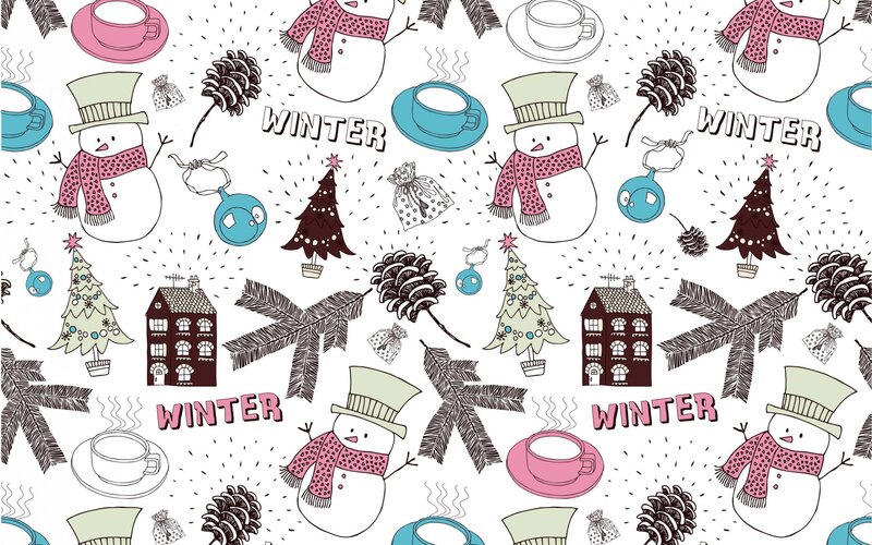 Snowman Winter Pattern