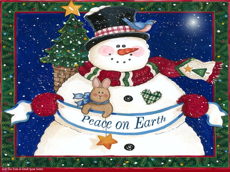 Snowman with Bunny