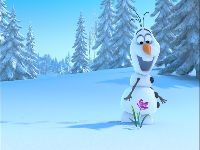 Snowman with Flower