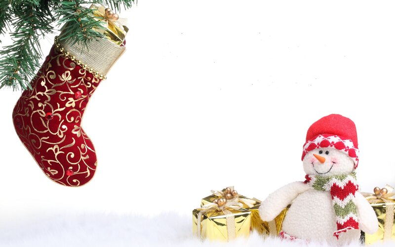 Snowman with Gifts