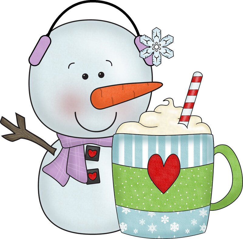 Snowman with Hot Cocoa