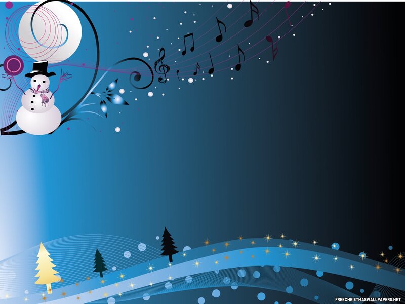 Snowman with Musical Notes