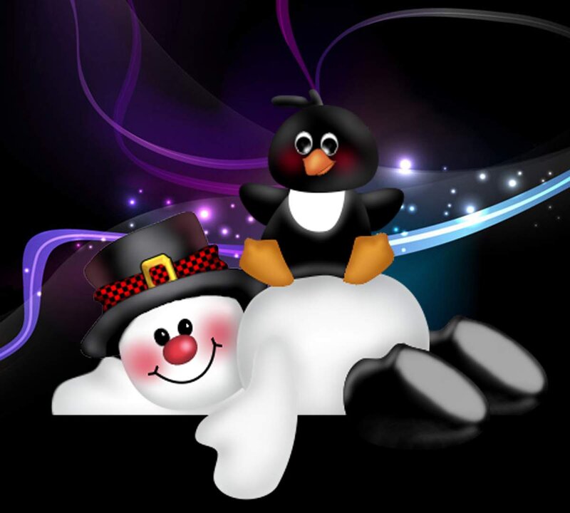 Snowman with Penguin
