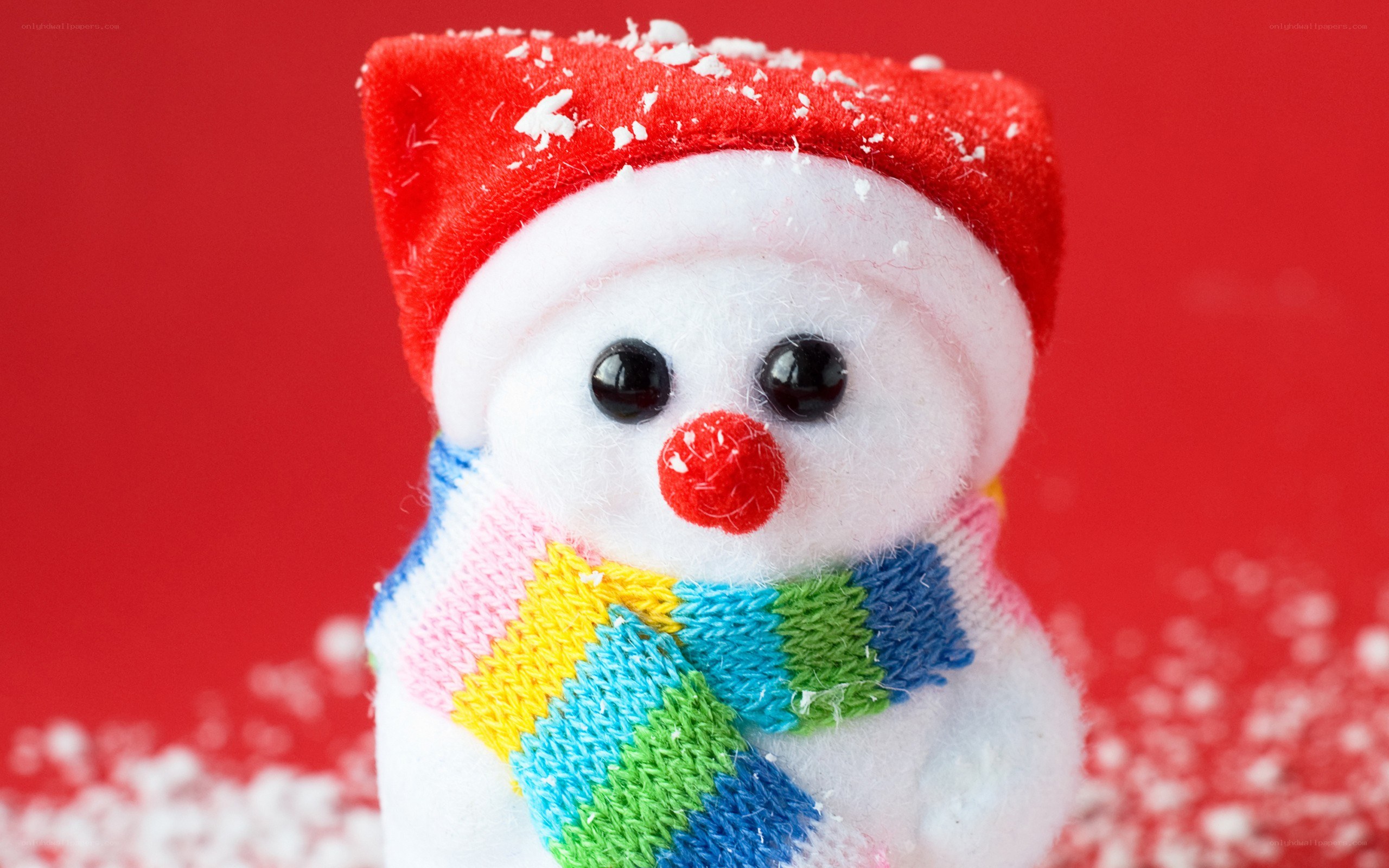 snowman with scarf and hat