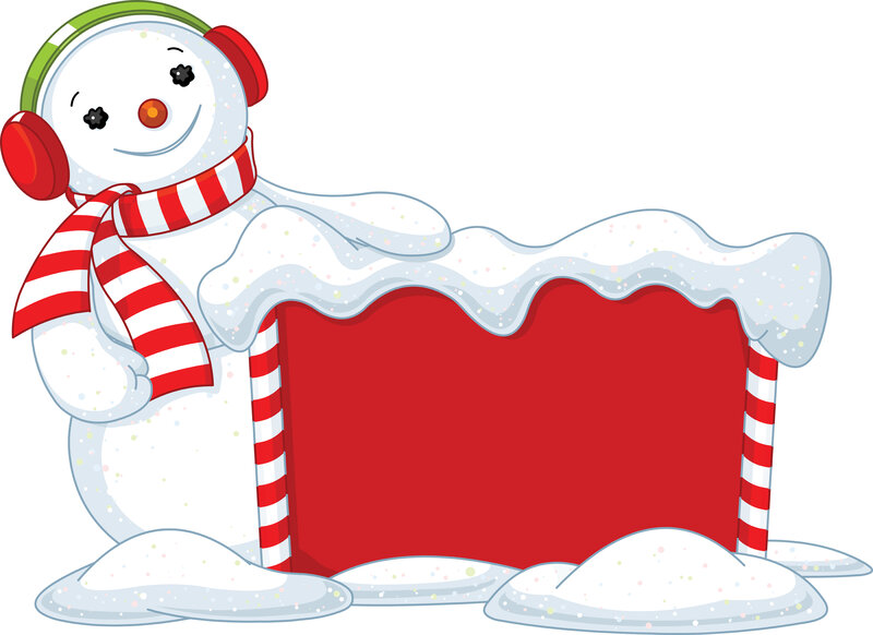 Snowman with Scarf — Red, Festive, Winter, Vector Art, Headphones