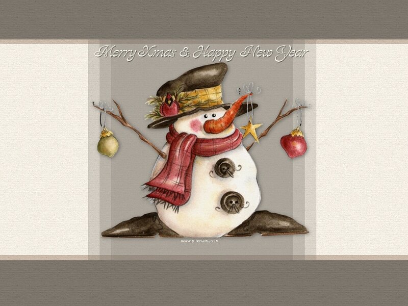 Snowman with Scarf