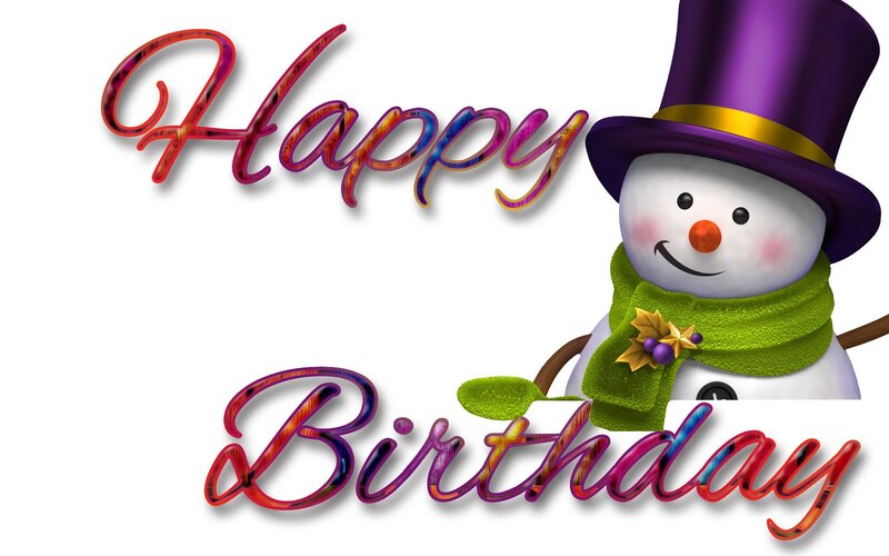Snowman with Top Hat — White, Festive