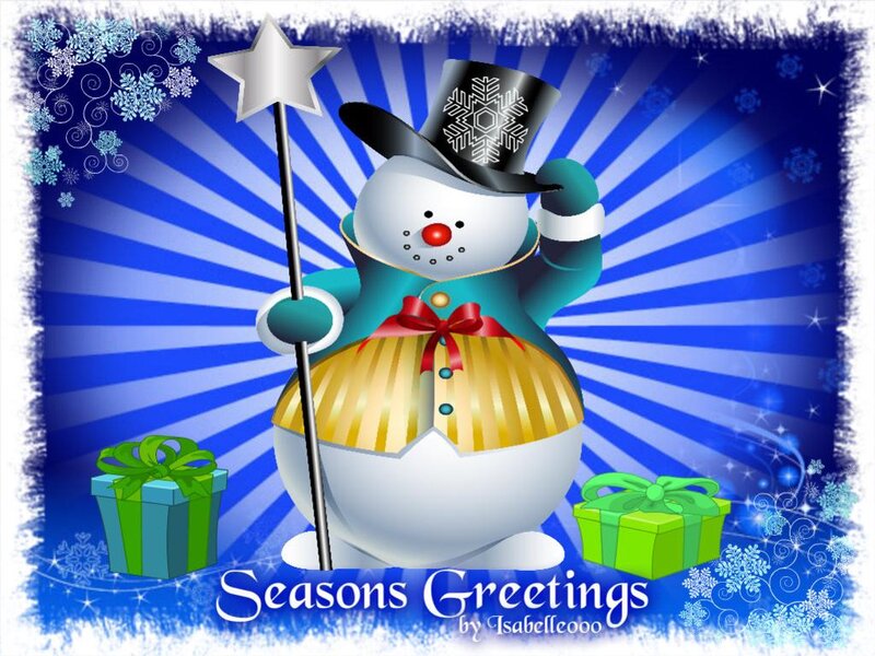 Snowman with Wand