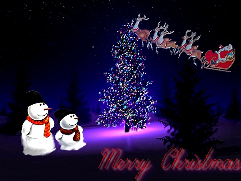 Snowmen and Santa Claus