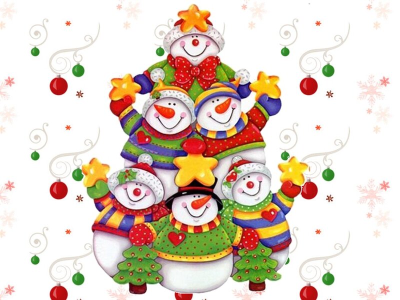 Snowmen Forming Tree