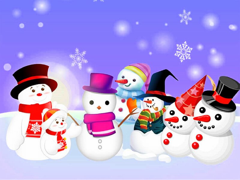 Snowmen Group — Purple