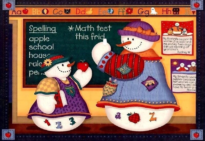 Snowmen in Classroom