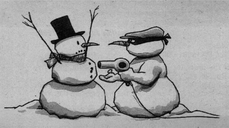 Snowmen in Confrontation