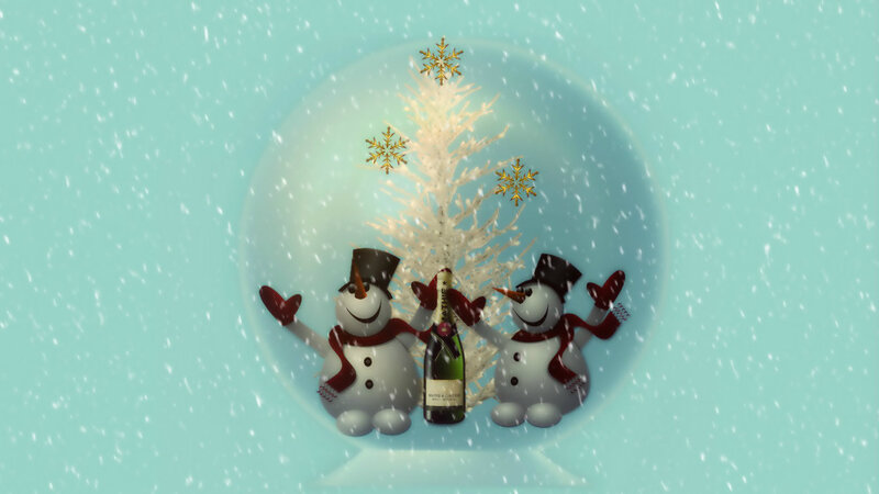 Snowmen in Snow Globe