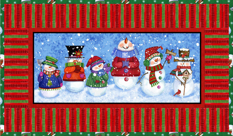 Snowmen in Snow — Red