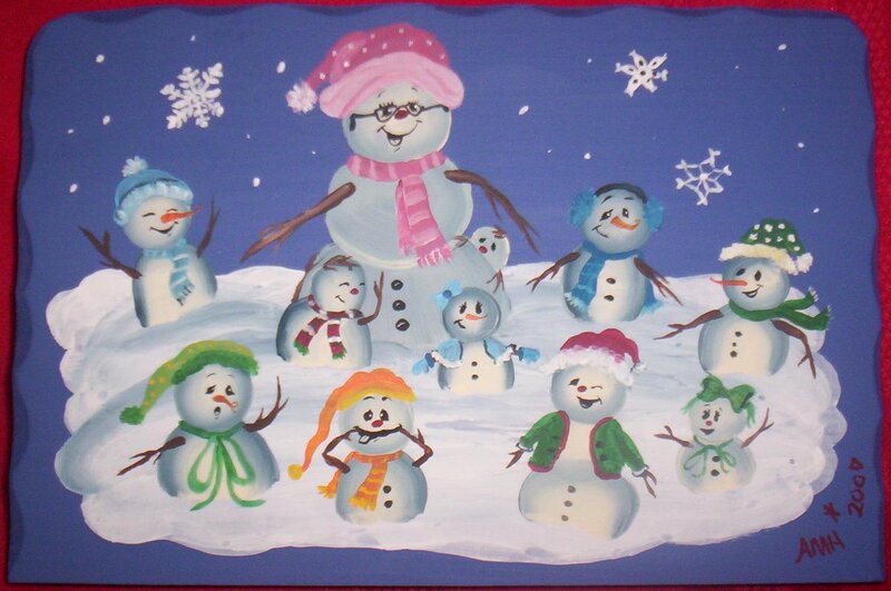 Snowmen in Snow