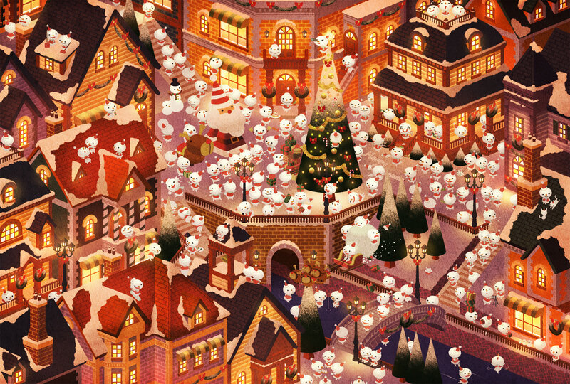Snowmen in Town