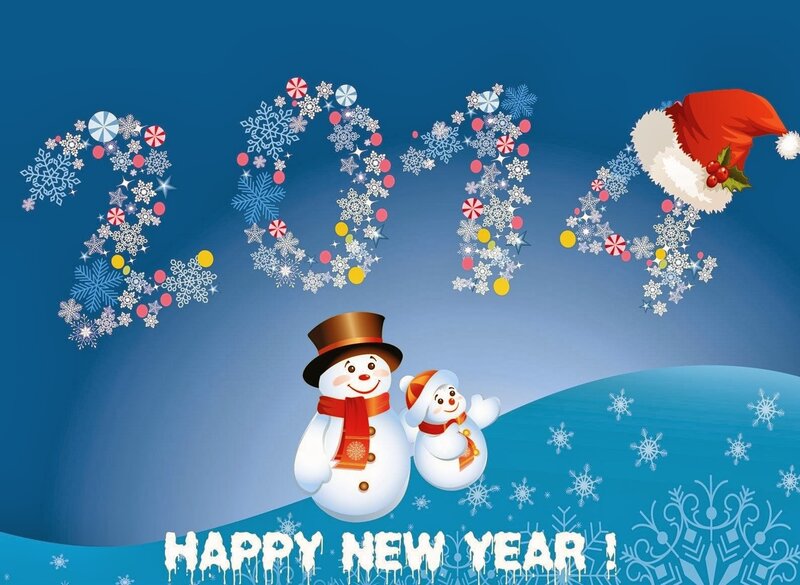 Snowmen on Snowy Hill — Blue, Festive
